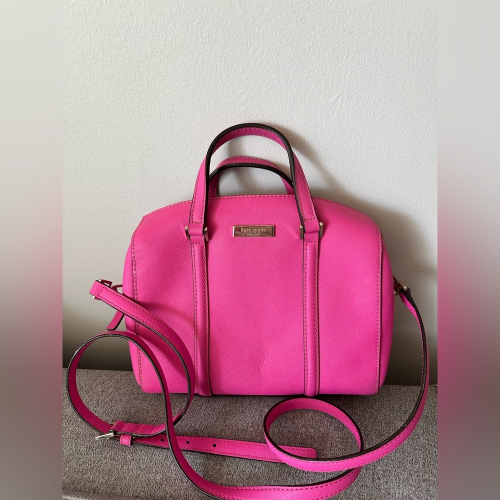 kate spade Hot Pink Saffiano Leather Satchel
